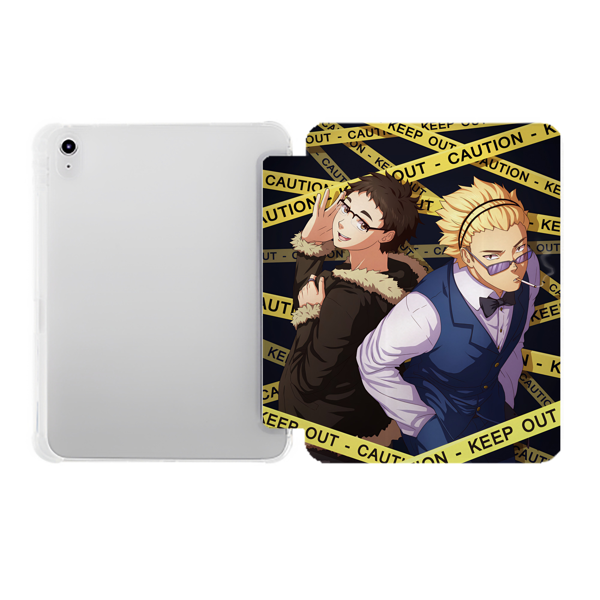 （画像用） ハイキュー!! Haikyu!! IPad ケース ペン収納付き 三つ折りスタンド PUレザー×シリコン 対応機種9.5/10.5/10.9インチ